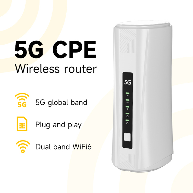 High-Speed 5G CPE Router for Home Use 1167Mbps Data Rate WiFi5 Standard Compliance with Firewall and VPN Function MPC802