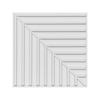 Dalles de plafond carrées 3D en PVC 60x60 cm, artistiques, étanches et écologiques, pour l'installation de grilles de plafond dans les hôpitaux et les hôtels