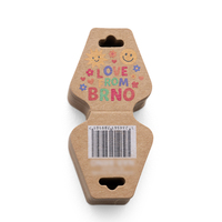 Etiquetas Plegables de Papel Kraft Ecológicas con Código de Barras y Logotipo Personalizado para Joyería de Alta Calidad, Regalos y Manualidades