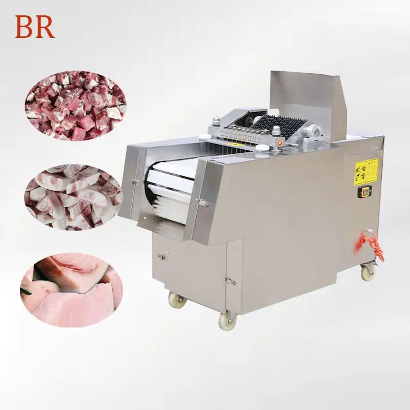 Manufacturer Direct Sales meat cutting machine commercial frozen chicken cutter machine fish slicer cube beef cutting machine