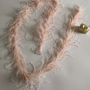 Usine En Gros 10-15cm Plumes D'autruche Décoratives Boa Moelleux <span class=keywords><strong>Rose</strong></span> Teint <span class=keywords><strong>Plume</strong></span> Boas pour Carnaval Costume Déco - Product Image 1