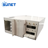 1U 2U 4U Panel de conexión de fibra óptica Unidad ODF Bandeja de empalme Precio 12 24 48 72 144 288 Puerto central Caja de terminales de Fibra óptica de montaje en rack