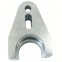 Plaque de montage en métal de précision personnalisable en forme de U avec fentes, support industriel