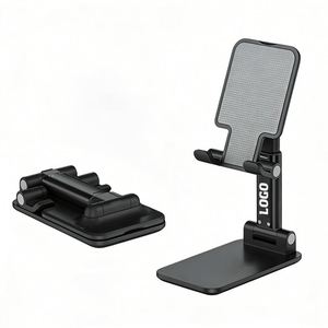 Wholesale Custom Logo Mobile Phone Stand Holder Universal Adjustable <b>Desk</b> Table Stable Foldable 2026 Promo Gift Products - Product Image 1