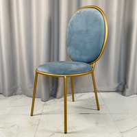 Chaises modernes en velours, chaises de salle à manger, de Restaurant, de vanité