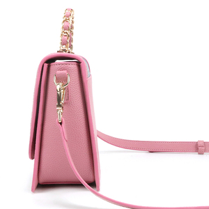 Men PU <b>Leather</b> Crossbody <b>Bag</b> Color Block <b>Small</b> Messenger <b>Bag</b> Mini Shoulder <b>Bag</b> With Chain Handle Adjustable Strap - Product Image 3