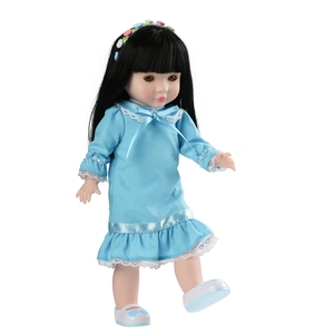 Poupées réalistes en vinyle PVC personnalisées pour les petites filles, cadeau d'anniversaire, poupées noires reborn avec une peau douce et des cheveux peignés - Product Image 2