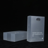Impression personnalisée mat givré transparent D'ANIMAL FAMILIER de pvc PP bouteille d'emballage en plastique pliable boîte avec logo