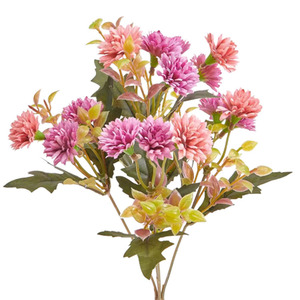 Flores artificiales decorativas para decoración <span class=keywords><strong>de</strong></span> boda, claveles <span class=keywords><strong>de</strong></span> jardín, Otoño, lila, venta al por mayor - Product Image 1