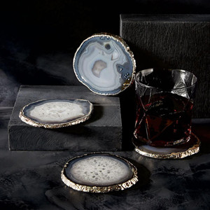 Posavasos de resina más vendidos Diseño atractivo Forma redonda Color azul Vajilla Precio competitivo Elegante y duradero - Product Image 3