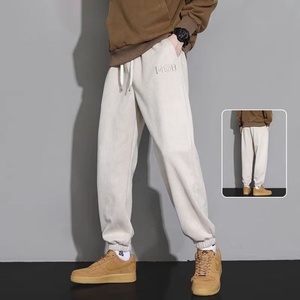 Pantalones Deportivos de Alta Calidad para Hombre, Otoño-Invierno, Estilo Vintage, Ecológicos, Personalizados, con Forro Polar, de Algodón - Product Image 4