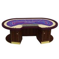 Table de poker Baccarat personnalisée professionnelle de luxe YH 96 pouces à vendre