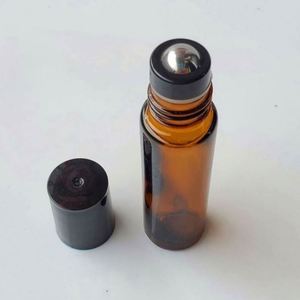 High Quality 5ml/10ml Amber Glass Roll on Perfume <b>Bottle</b> with Plastic Cap Screen Printing <b>Reed</b> <b>Diffuser</b> 100pcs MOQ - Product Image 5