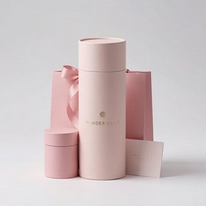 Custom Beauty Paper Tube Packaging Luxury Cosmetic Cylinder <b>Box</b> for Skincare <b>Makeup</b> and Personal Care Custom Factory - Product Image 2