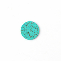 Turquoise verte naturelle teinte, ronde, 5-12 mm, taille et forme personnalisées disponibles, prix direct usine, petites commandes bienvenues, MOQ 5 pièces