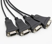 Alta calidad personalizado USB 2,0 AM a DB9 hembra RS232 Serial Cable PVC Jacket FTDI PL2303 Chip para aplicaciones de monitor de micrófono