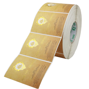 Étiquettes autocollantes en vinyle découpées sur mesure, imprimées UV, imperméables, pour sucettes alimentaires, diamètre de noyau 3 pouces - Product Image 1