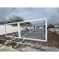 Mini-entrepôt pliable portable pour bureau, maison préfabriquée, fabriqué par le fabricant