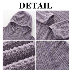 KingSen Vente en gros Sweat à capuche oversize pour homme en polaire tricotée 100% polyester de haute qualité, brodé, col montant personnalisé - Product Image 6