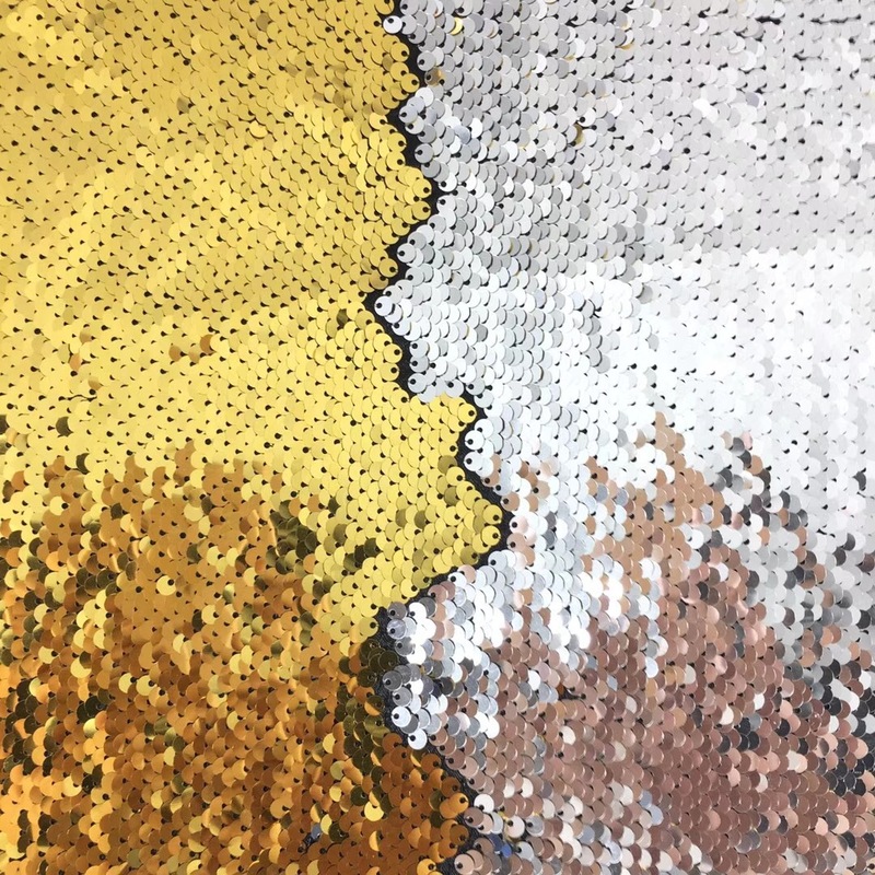 Sequin Fabric 5mm Double sided Flipping