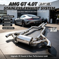 Pot d'échappement de performance SS304 Racing pour Mercedes-Benz AMG GT GTC GTR GTS 4.0T 2016, qui libère un son sportif, riche et agressif