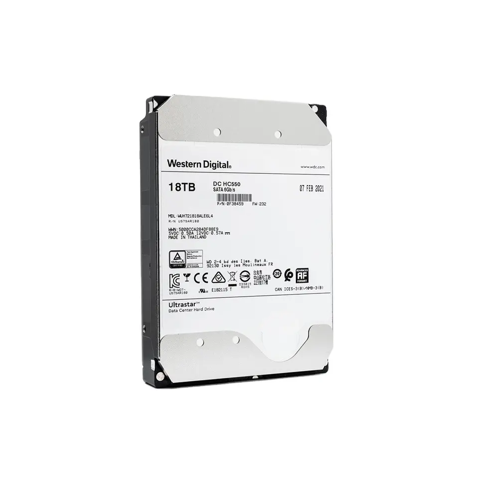 DC HC550テラバイト内蔵3.5 "SATA 6ギガバイト/秒7200RPMハードドライブWUH721818ALE6L4