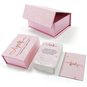 Fabrika toptan kart oyunu özel baskı tasarım LOGO pembe şartname ile manyetik kutusu yetişkin kart oyunları - Product Image 1