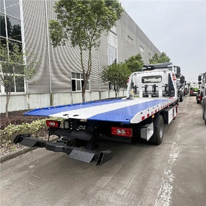 China Factory New FOTON 4X2 3Ton 4Ton Diesel Flat <b>Bed</b> Wrecker Road Rescue Rollback Truck - Product Image 5