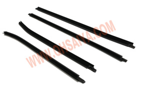 Guarnizioni per Vetri <span class=keywords><strong>Auto</strong></span>, Strisce Antipioggia per Porte 68161-0K010 68162-0K010 per Toyota HILUX GGN #   KUN #    LAN #   TGN #   2005-2015 - Product Image 4