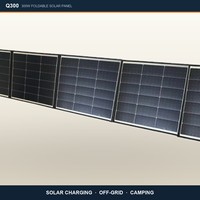Q300 300W Faltbares Solarpanel 6 Faltbare Abschnitte Tragbares Solarladegerät für Powerstation Camping Wohnmobil