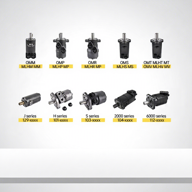 GRH Custom Professional Hydraulic Gear Motor OMM OMP OMR OMS OMT OMV Low Speed High Torque Custom Hydraulic Orbit Motors