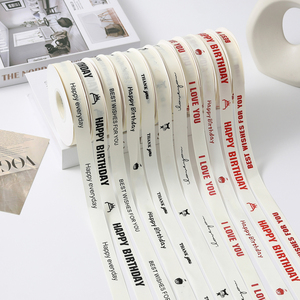 Cinta Personalizada al por Mayor, Duradera, Ecológica, con Logotipo Impreso, para Envolver Regalos, Bodas, <span class=keywords><strong>Cumpleaños</strong></span>, San Valentín, Navidad, Pasteles - Product Image 3