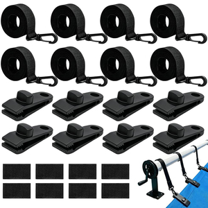 8 Juegos de Accesorios de Fijación para Sistemas Enrollables de <span class=keywords><strong>Piscina</strong></span>, Correas de Fijación Multiusos para Cubiertas de <span class=keywords><strong>Piscina</strong></span> Solares Móviles y Toldos Retráctiles para RV - Product Image 1