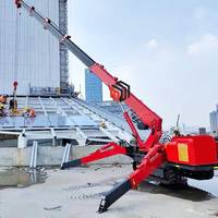 Grue araignée portable télécommandée à faible pression au sol de 3 tonnes (3000 kg) pour la levée de climatiseurs sur toiture et l'installation de refroidisseurs CVC