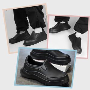 Zapatos de chef profesionales de verano para hombre, antideslizantes, cómodos, seguros, para cocina, trabajo, catering y artesanías de cerámica, zapatos de seguridad transpirables - Product Image 5