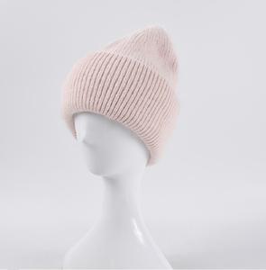 All'ingrosso in magazzino nuovo cappello lavorato a maglia autunno inverno da donna Unisex felpato spesso e caldo in bianco cappelli a cuffia di coniglio d'<span class=keywords><strong>angora</strong></span> - Product Image 3