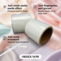Film composite Oppcpp pour emballages souples antistatiques mats, matériaux pour films industriels de qualité alimentaire, rouleau de film composite de 80 microns