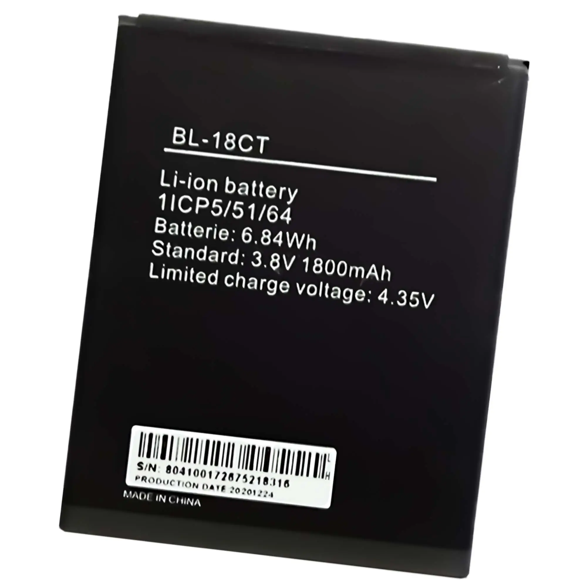 BL-18CT 1800mAh Y3 Y4 R5 de la batería del teléfono móvil Tecno R5 batería
