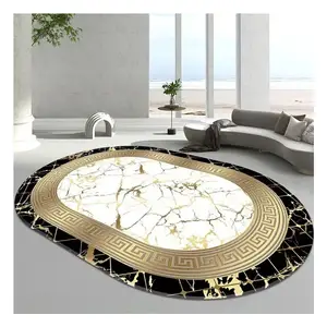 Karpet dan karpet desain kustom baru Modern permadani cetak 3d Cina ruang tamu besar