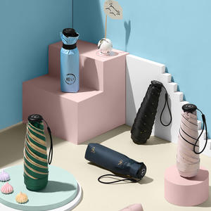 Mini parapluie de poche 140g, ultraléger, portable, protection solaire, pour voyage, ouverture manuelle, baleines en fibre - Product Image 3