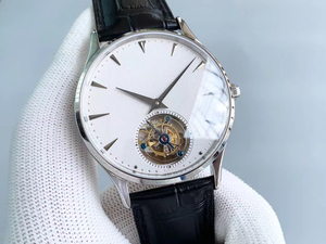 Montre mécanique tourbillon haut de gamme Shanghai, boîtier en acier inoxydable, design de luxe, montre personnalisée avec bracelet en cuir et aiguilles - Product Image 2