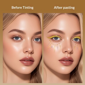 Pegatinas <span class=keywords><strong>de</strong></span> <span class=keywords><strong>Tatuajes</strong></span> con Formas Geométricas Estampadas en Oro, Estéticas, Resistentes al Agua y al Sudor, <span class=keywords><strong>de</strong></span> Larga Duración, <span class=keywords><strong>Temporales</strong></span>, para Maquillaje <span class=keywords><strong>de</strong></span> Fiesta - Product Image 4