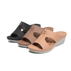 Sandalias de verano con punta abierta para mujer, calzado informal para caminar al aire libre con suela suave antideslizante - Product Image 4