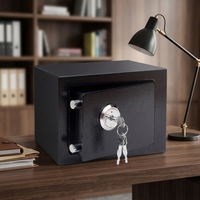 17K Hotel-Safe mit Schlüsselschloss Hochwertiger Metall-Stahl-Tresor für Zuhause