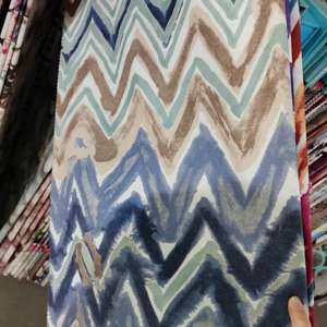 Funda de cojín de tela de rayón estampada, tela de tapicerí<span class=keywords><strong>a</strong></span> de sofá de terciopelo - Product Image 2