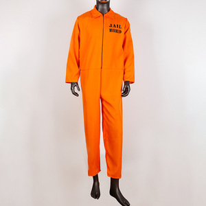 <span class=keywords><strong>Disfraces</strong></span> de Prisionero Naranja para <span class=keywords><strong>Hombre</strong></span> y Niños de <span class=keywords><strong>Halloween</strong></span>, Mono de Prisionero de una Pieza, Uniforme de Recluso - Product Image 1