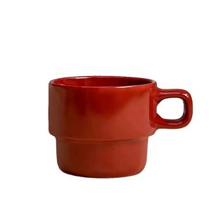Ceramic <b>Mug</b> 250-300ml <b>Stackable</b> Design Microwave Safe For Coffee Tea Water Breakfast Kids Use - Product Image 3