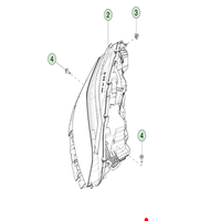 Phares à LED pour modèles 3 2023-2024 Autres accessoires d'éclairage de voiture 1760888-00-E 1760889-00-E