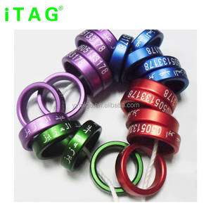 Anillas de Aluminio Multicolores para Patas de <span class=keywords><strong>Palomas</strong></span>, Duraderas y de Calidad, Herramientas para Carreras de Aves, Resistentes al Agua y a los Daños, para Identificación y Rastreo de Aves - Product Image 2