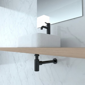 Ensemble de vidange de lavabo en laiton chromé avec <span class=keywords><strong>siphon</strong></span> pop-up et <span class=keywords><strong>siphon</strong></span> bouteille réglable pour hôtels, salles de bain et cuisines - Product Image 3